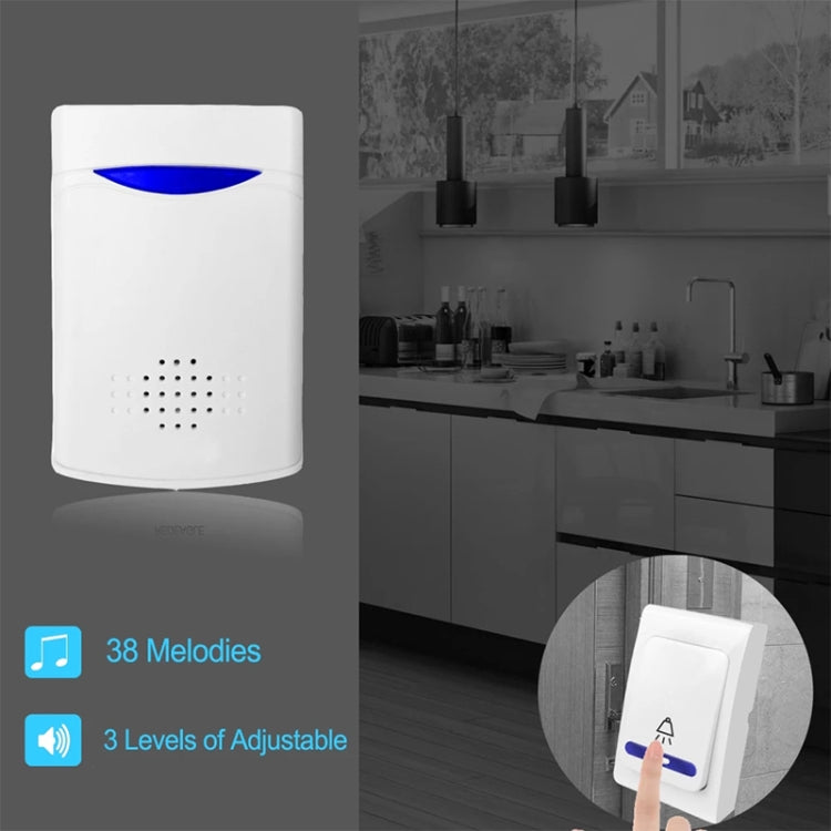 VOYE V006B2 Wireless Remote Control Chime Door Bell with Double-Receiver VOYE V006B2 Wireless Remote Control Chime Door Bell with Double-Receiver